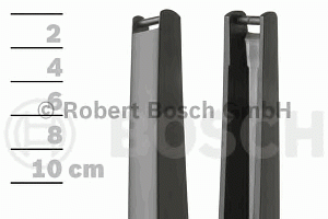 Задний дворник бескаркасный Bosch Rear A400H 3397008009